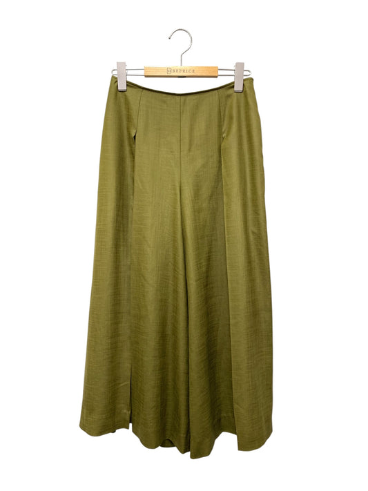 フォクシーニューヨーク Pants Beatrix 44560 パンツ 38 カーキグリーン プリーツ ITU8AYO055TS