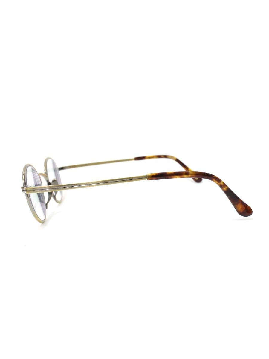 カメマンネン 10833 メガネ ゴールド チタンフレーム フルリム ラウンド IT8X661PD2C2 【SALE】