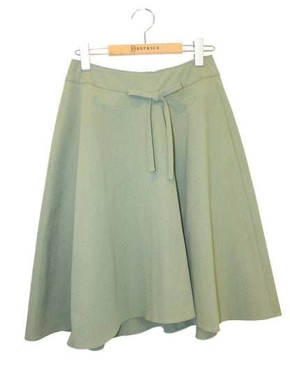 エムズグレイシー Drape Skirt 917306 スカート 38 グリーン ITUJS7BU6ANQ