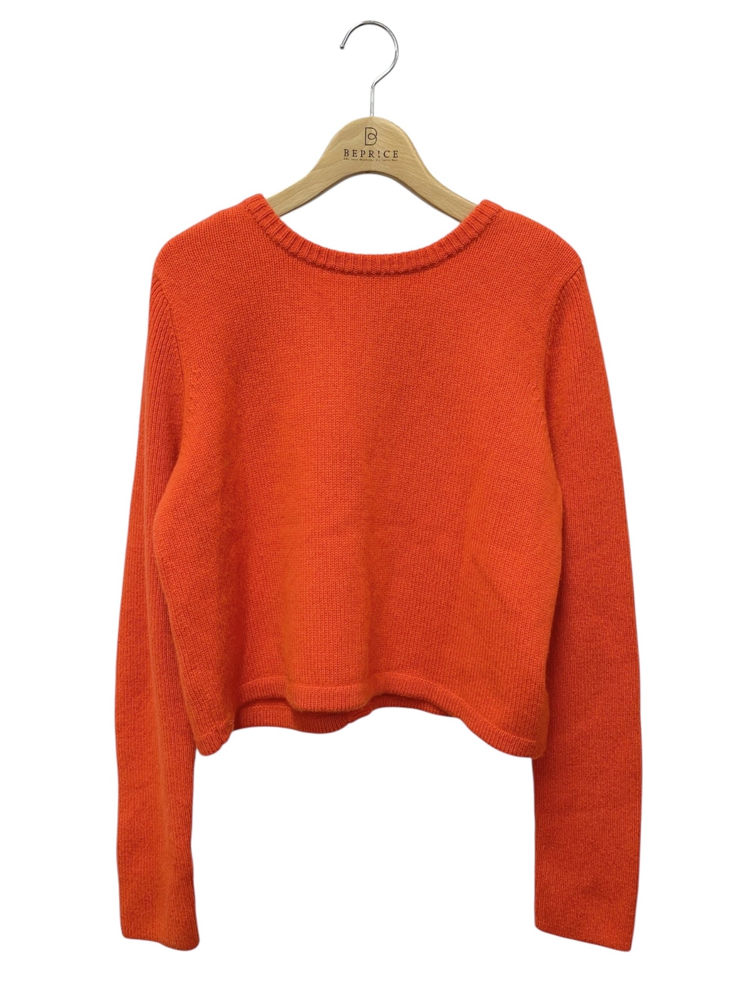 フォクシーブティック Sweater F.B.Button 40348 ニット 42 レッド カシミヤ バックボタン SP品 IT6GBFTFOPCI