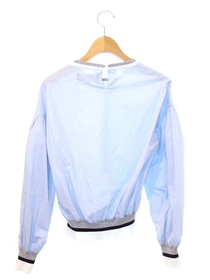エムズグレイシー Athlesure Blouse 910111 シャツ ブラウス 38 ブルー IT9JE8A4J21C
