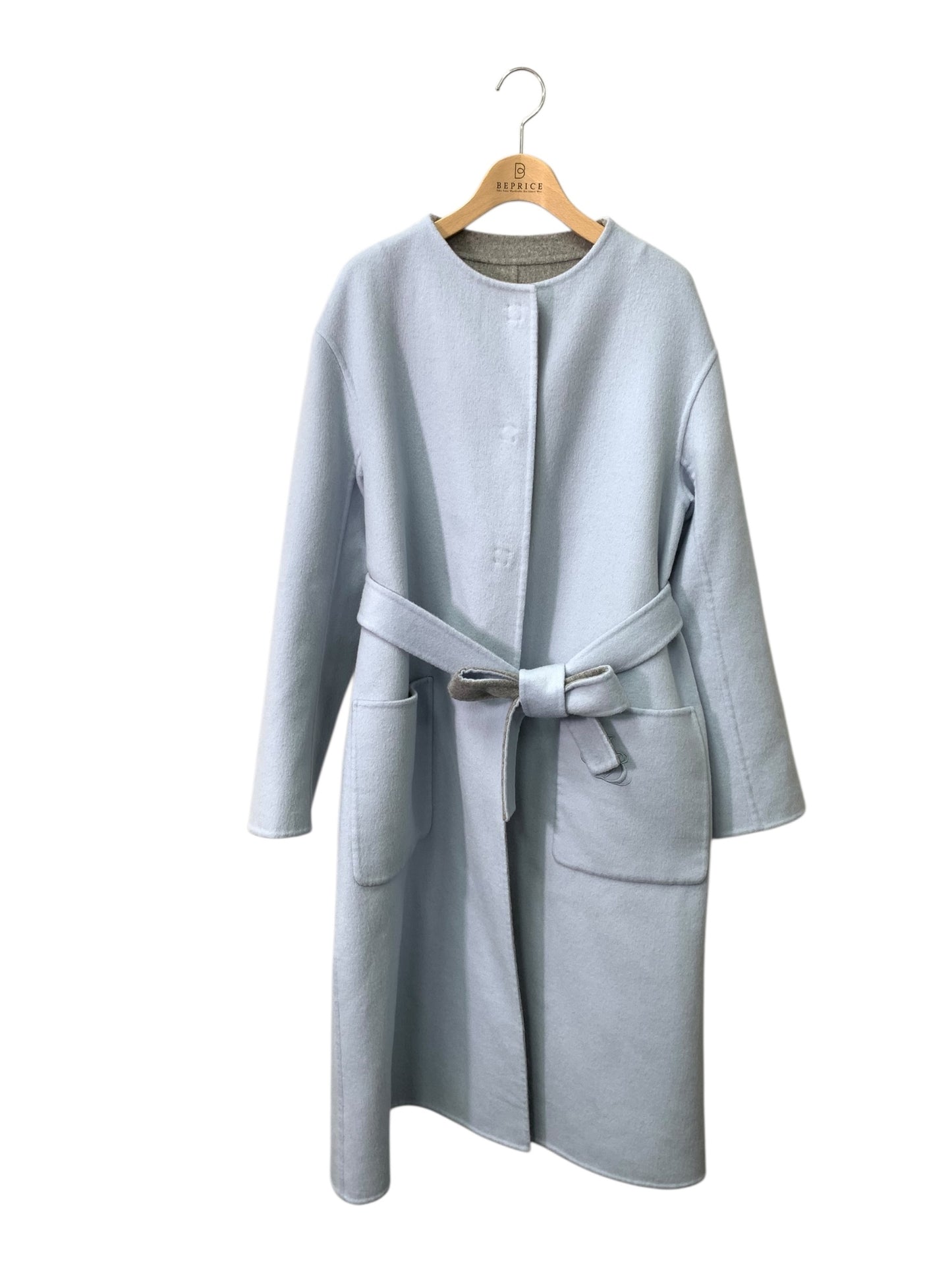 フォクシーブティック 43637 コート 40 グレー リバーシブル カシミヤ IT21MXAKHP5K