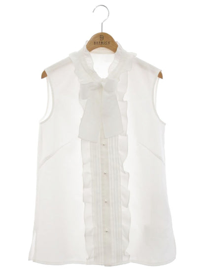 ルネ 5031050 ブラウス 36 ホワイト フリル IT5XAWEEP48G