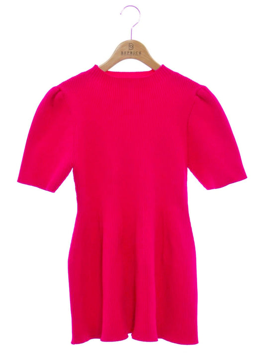 セルフォード ハーフスリーブペプラムニットプルオーバー CWNT242045 38 ピンク IT262VKHBZ9C