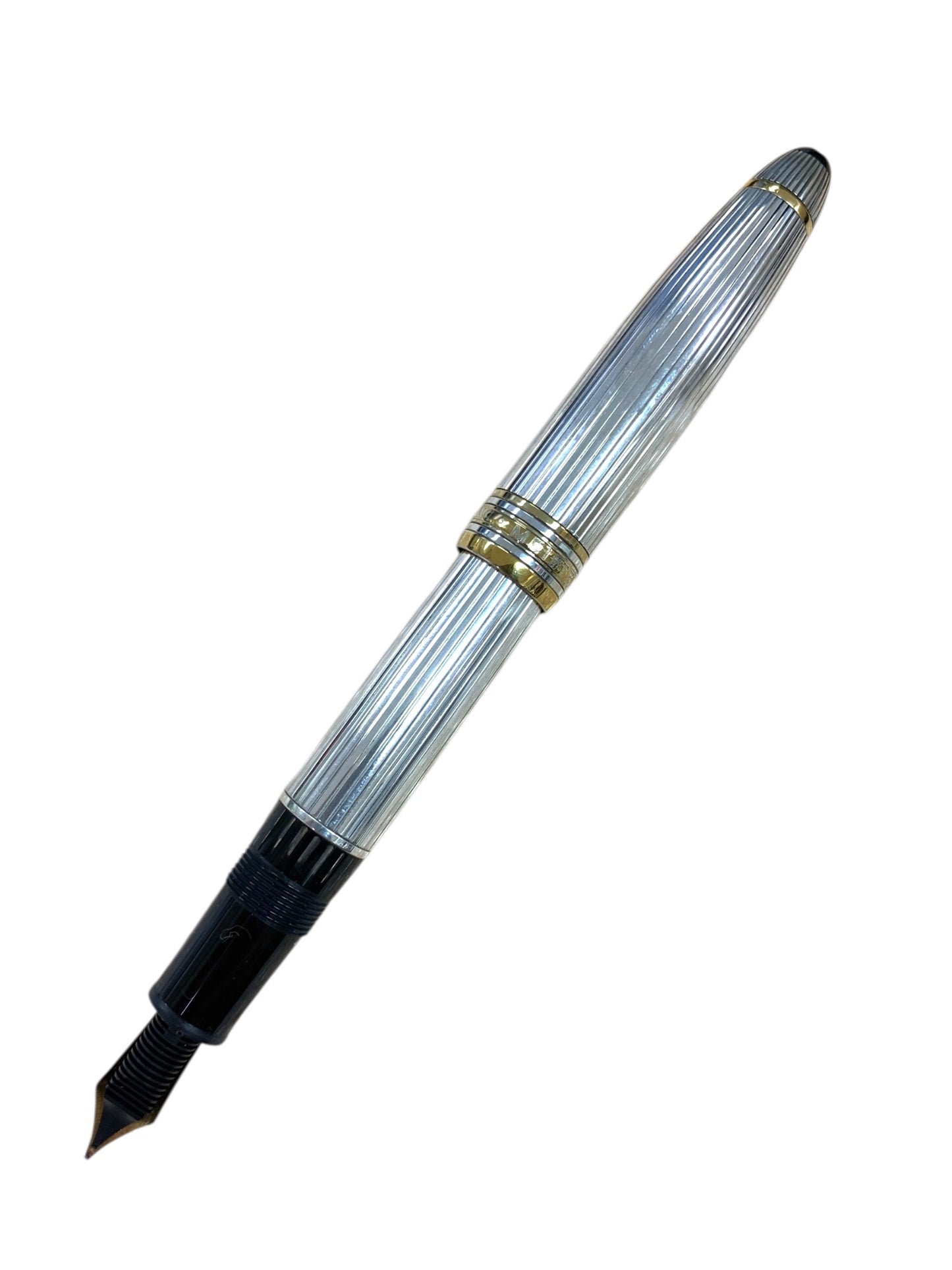 モンブラン 万年筆 マイスターシュテュック ソリテール スターリングシルバー B 18K IT3VGTZSMV48
