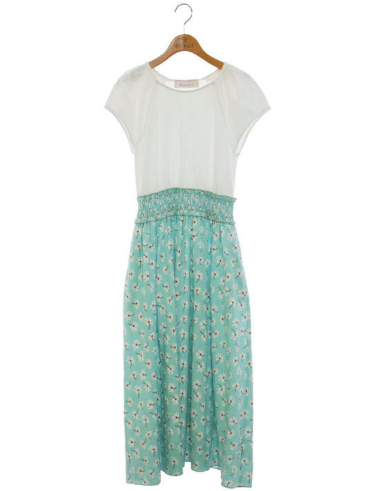 チェスティ 21F510 ワンピース 1 ホワイト/グリーン 花柄 ITSH03K3FDWY