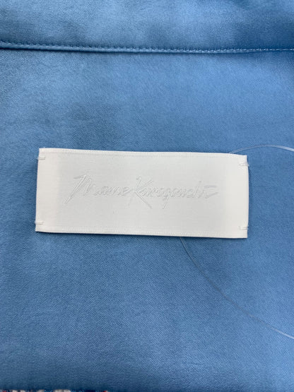 マメクロゴウチ MM21PS-SH721 シャツ ブラウス 1 ブルー Flower Hand Printed Crepe Blouse ITZEGNCVENZS