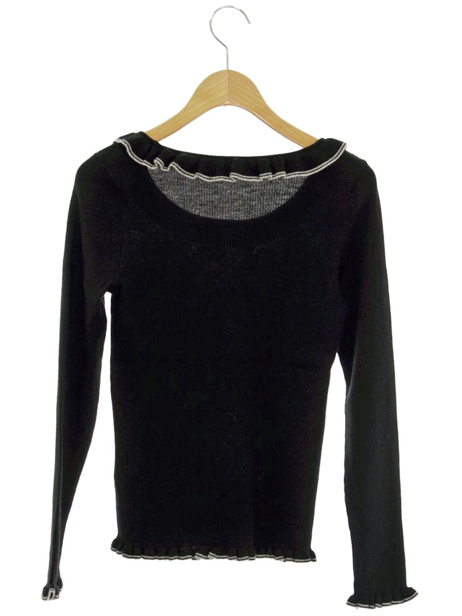 トゥービーシック W5N65-467-09 ニット 2 ブラック 衿フリル IT9DGV3IM13W
