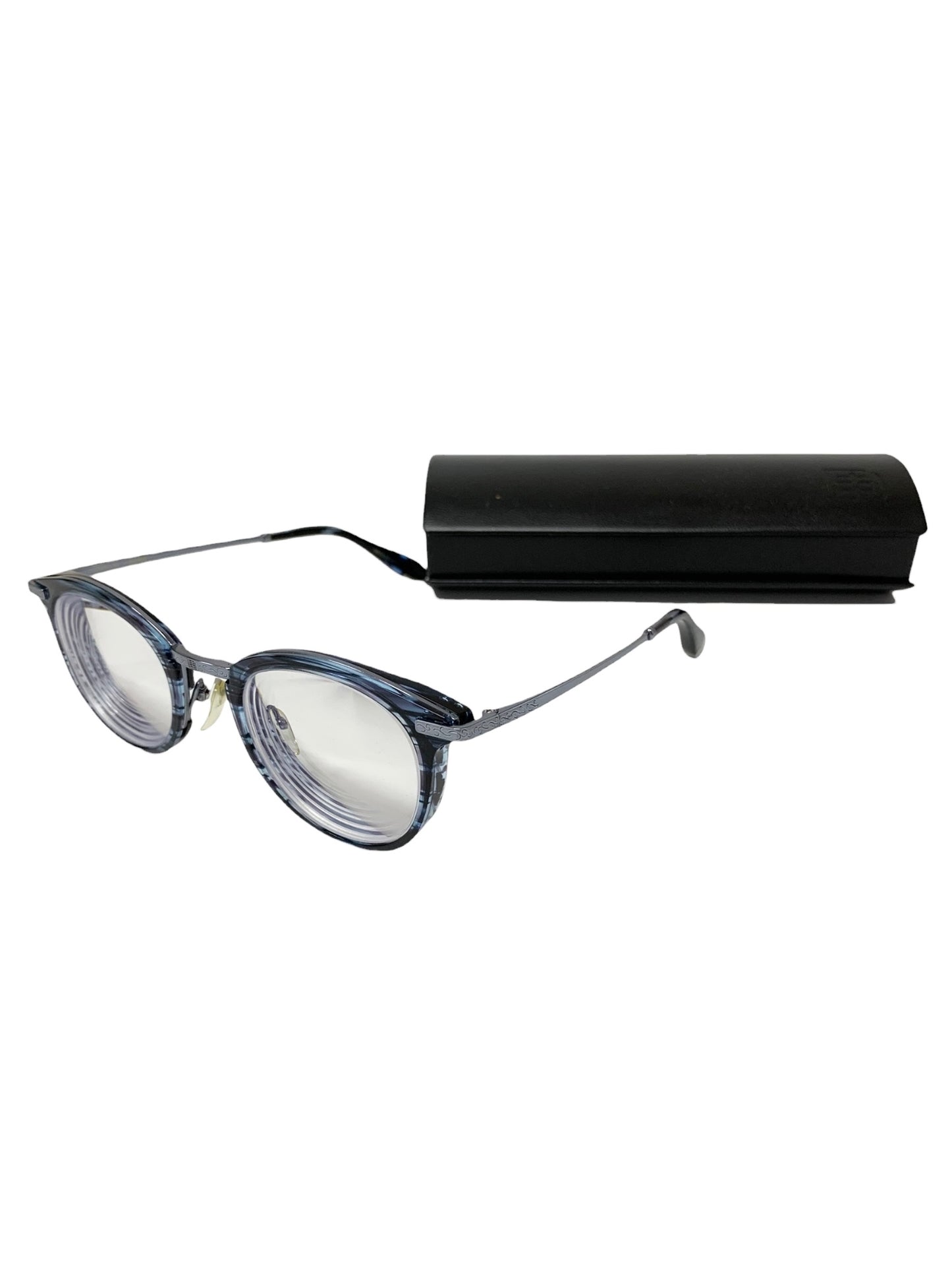 杉本圭(スギモトケイ) KS-108 メガネ ブルー セルフレーム フルリム ウェリントン ITL9MQ3LJ3TY