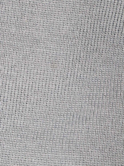 ブルーレーベルクレストブリッジ 55N04-638-23 ニット 38 ブルー クルーネック チェック切替 21AW ITHRC7PSTZT6