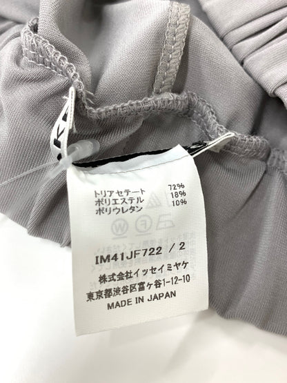 イッセイミヤケ IM41JF722 ワイドパンツ 2 グレー スリット 2024SS ITFMEF7OE1KE