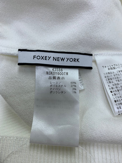 フォクシーニューヨーク Le Jardin Cardigan 43586 カーディガン 38 ホワイト ITFMDSIEB1J8