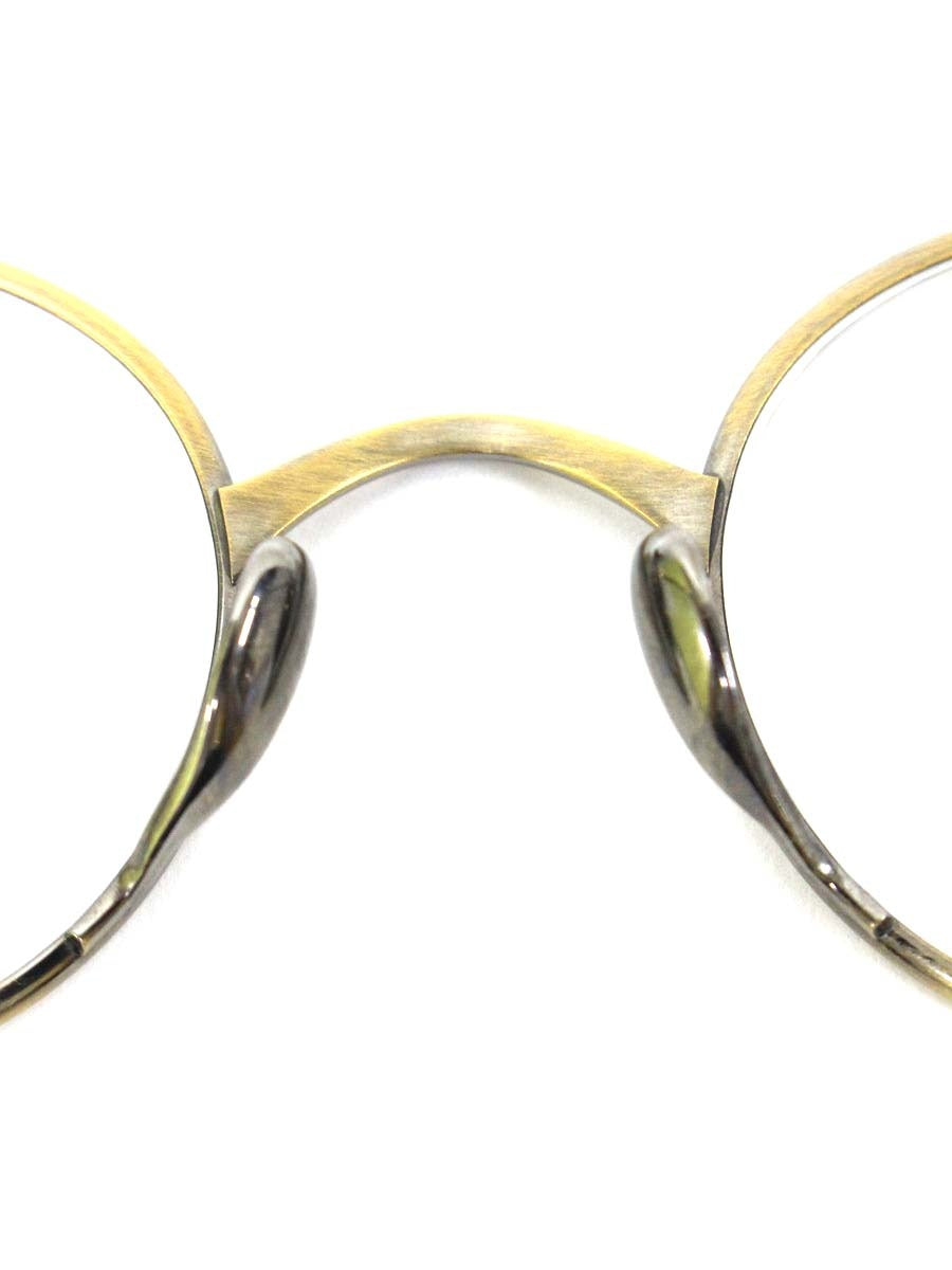 カメマンネン 10833 メガネ ゴールド チタンフレーム フルリム ラウンド IT8X661PD2C2 【SALE】