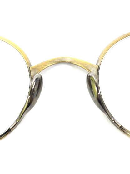 カメマンネン 10833 メガネ ゴールド チタンフレーム フルリム ラウンド IT8X661PD2C2 【SALE】