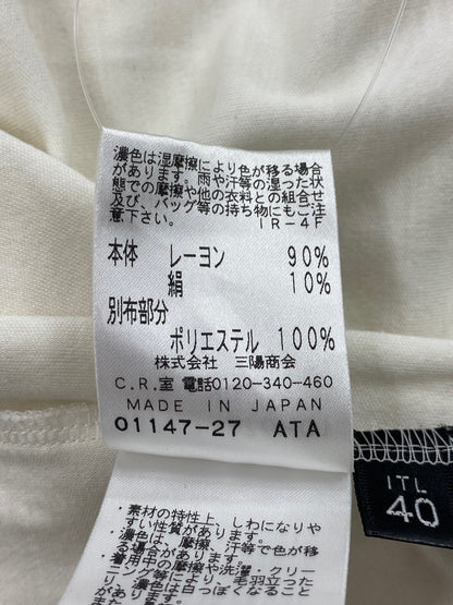 エポカ M5P23-376-01 Tシャツ カットソー 40 ホワイト ITZMOVL87RIO