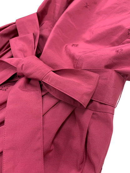 エムズグレイシー 111332 ワンピース 42 パープル ハート 刺繍 レース ITSXCE0687OX