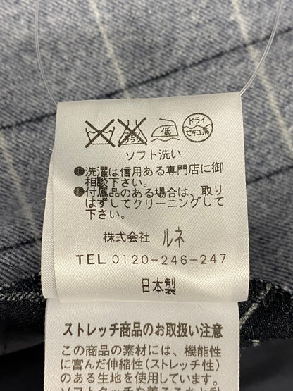 ルネ 6546110 ワンピース 36 ネイビー チェック IT3JG46F3N1C 【SALE】