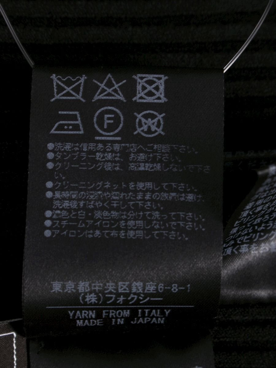 フォクシーブテック 37286 トップス 40 ブラック  Knit Tops Moon Light ITUUV5P4LQ99