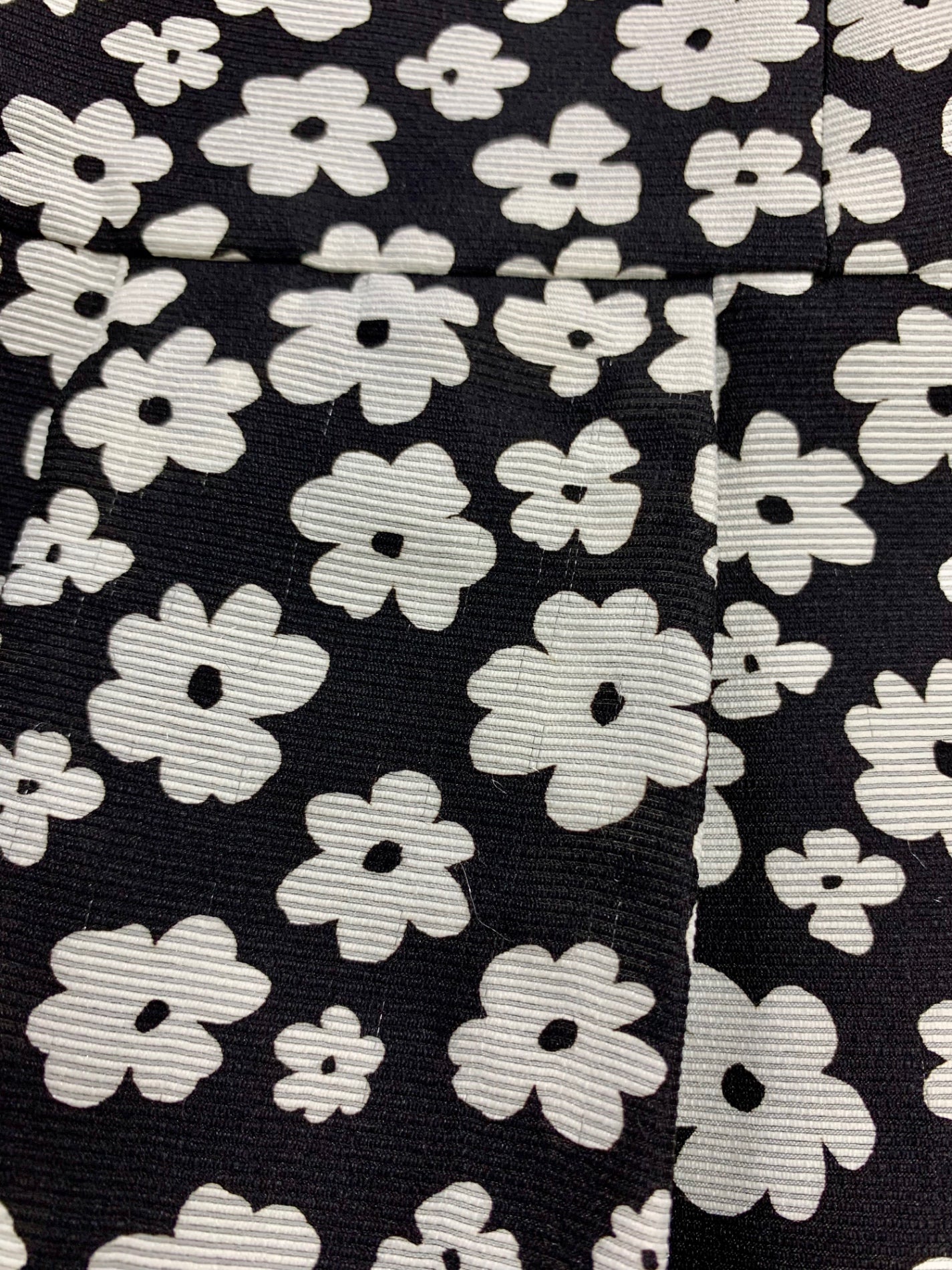 エムズグレイシー 211309 ワンピース 40 ブラック グログラン素材小花柄 IT3G3IZ887HS