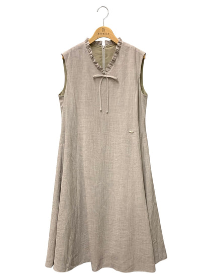 ルネ basic Dress 5636100 ワンピース 36 グレージュ リボン ITWVRKPF4MFS