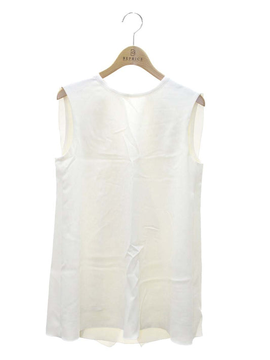 フォクシーニューヨーク Isabelle Ruffle Tank 37279 カットソー 38 ホワイト IT4QDPB77XGC