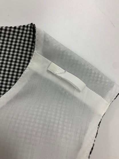 ルネ 6026680 ワンピース 38 ブラック ギンガムチェック フロントジップ IT8Q6UVSV2MO