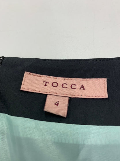 トッカ POLKA RAIN OPTOGW0341 ワンピース 4 ネイビー タックフレア ITBVZUTVP7XA