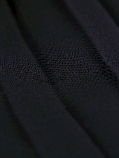 エブール 2710500086 プリーツロングスカート 36 ネイビー ITDAE8MEX9WR