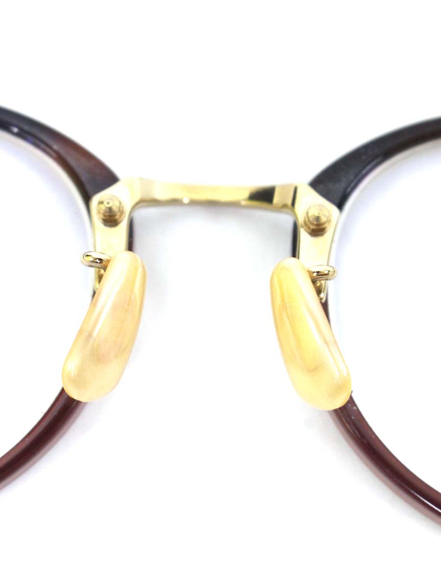 BJクラシックコレクション COM-510N NT メガネ ブラウン ゴールド チタン コンビフレーム フルリム ボストン ITIZNDY5CBBB