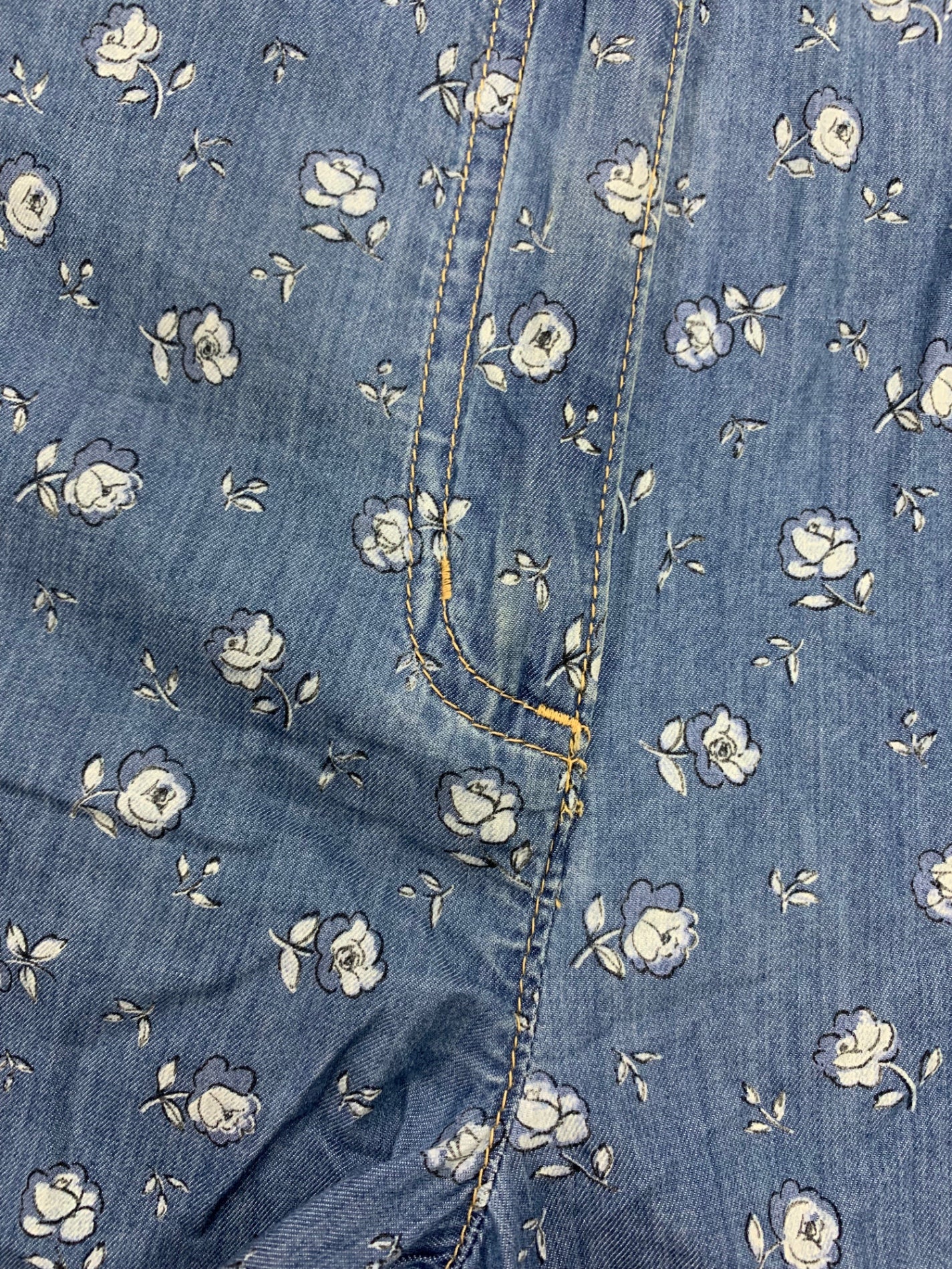 エムズグレイシー ボタニカルデニムパンツ 516312 36 ブルー 総柄 ITWV4R9BKGVK