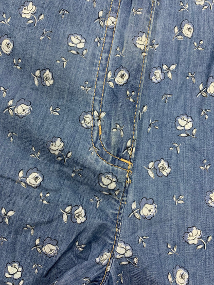 エムズグレイシー ボタニカルデニムパンツ 516312 36 ブルー 総柄 ITWV4R9BKGVK