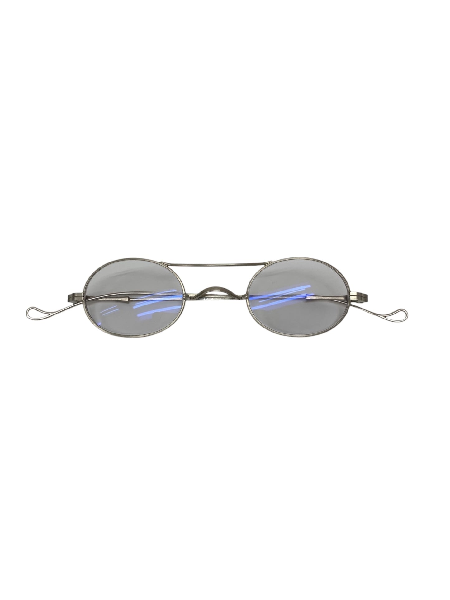 ルノア ダブルブリッジ 10 メガネ シルバー メタルフレーム フルリム ラウンド IT9OUM487W54