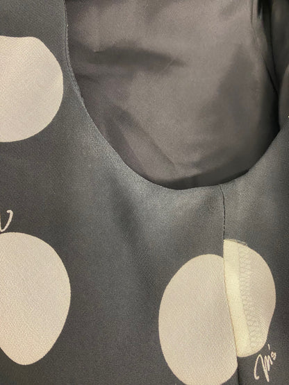 エムズグレイシー Polka dot Ciffon Dress 911342 ワンピース 40 ブラック 水玉柄 IT1U5BKXNKMO