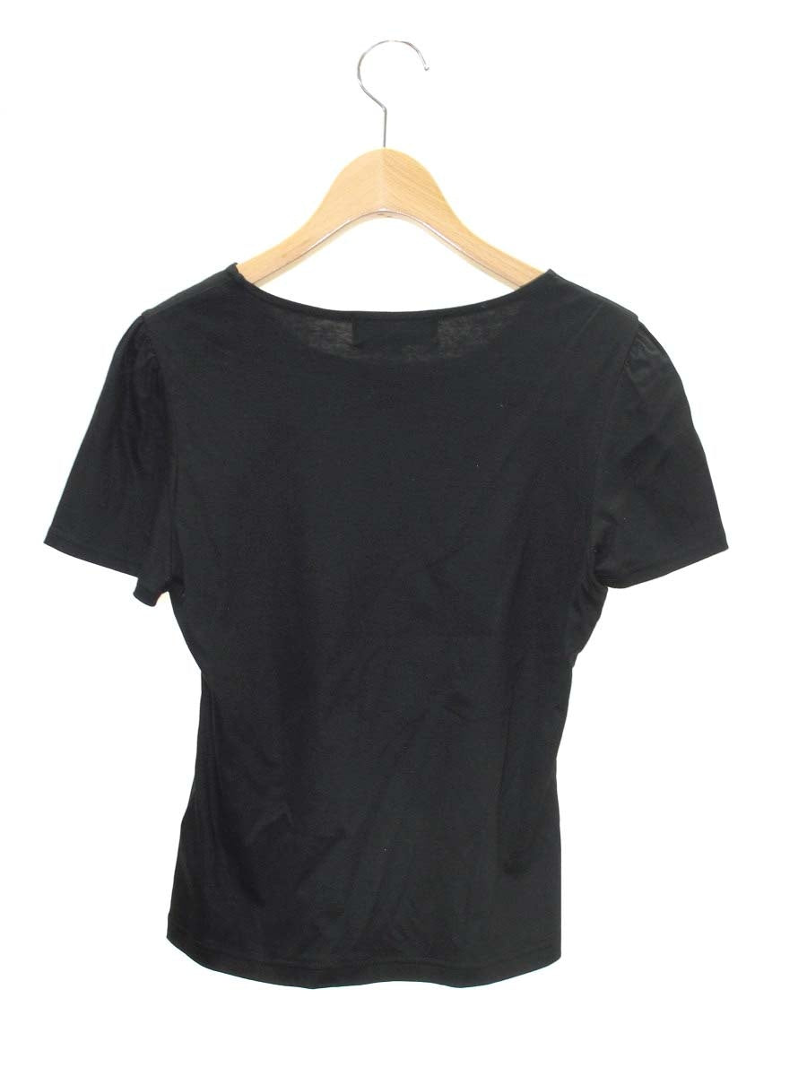 エムズグレイシー 215327 Tシャツ 38 ブラック カットソー 香水瓶モチーフ ITQ9TQS9GQ23