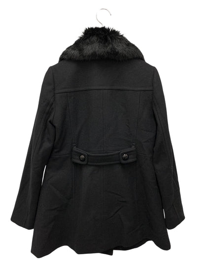 ブルーレーベルクレストブリッジ 55B29-288-09 チェスターコート 38 ブラック ウール ラビットファー IT8V4K7E4IAO