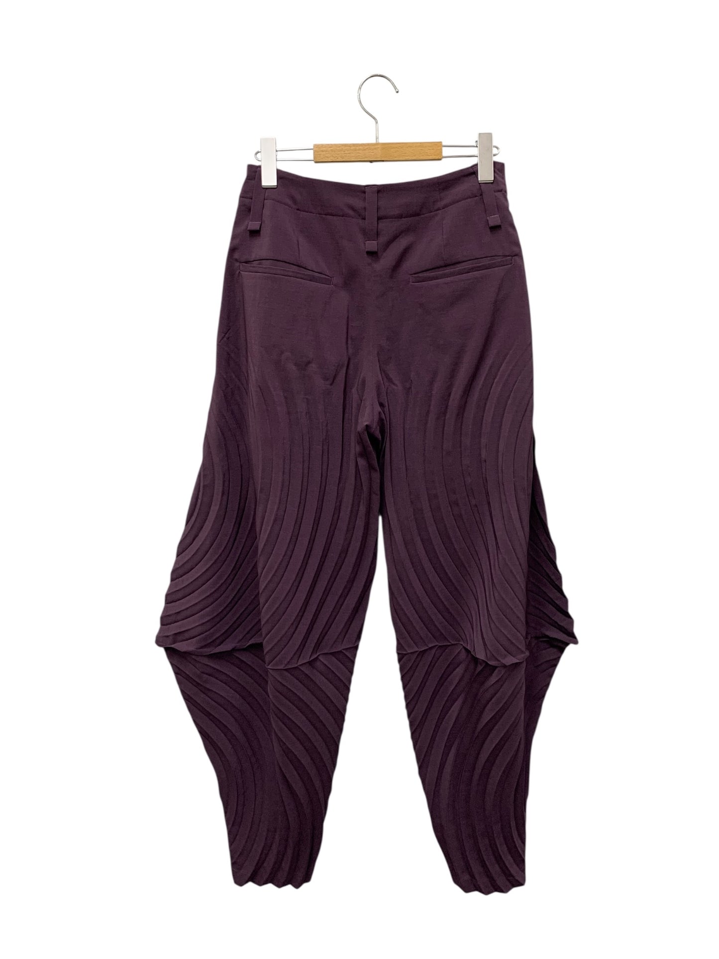イッセイミヤケ IM31FF541 サルエルパンツ 2 パープル プリーツ 23SS ITYFB9Z57WCA