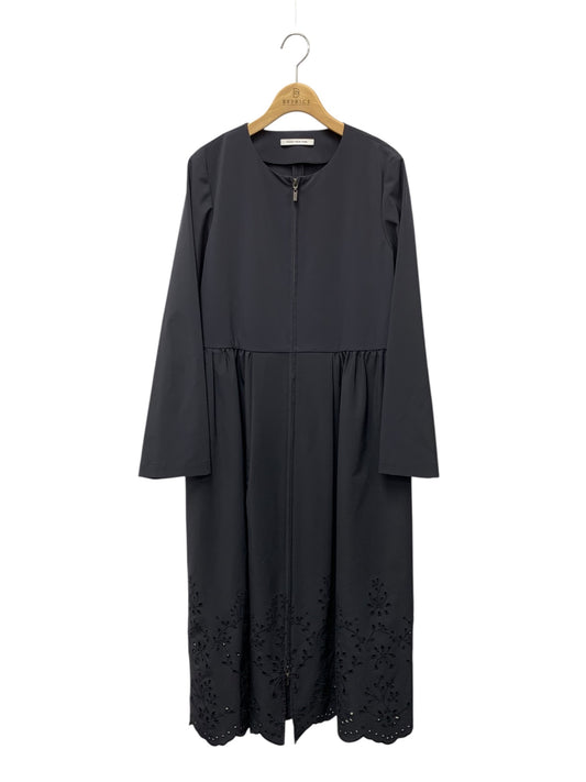 フォクシーニューヨーク Aster Coat アスター 42763 コート 40 ネイビー 刺繍 フロントジップ ITRL9S3SAO40