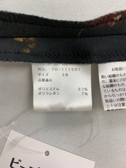 エムズグレイシー インクジェットフラワープリントドレス 111501 ワンピース 38 ブラック ITRPMCD8N94G