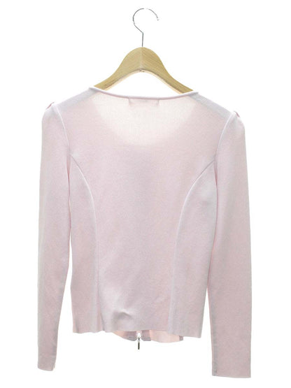 ルネ 6812450 カーディガン 34 ピンク ダブルジップ ラインストーン フェイクパール ITFBMFONQD0F