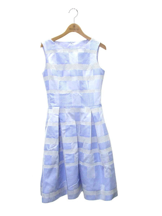 ルネ 6526470 ワンピース 34 ブルー TISSUE タックフレア ITDHFZQD60LW