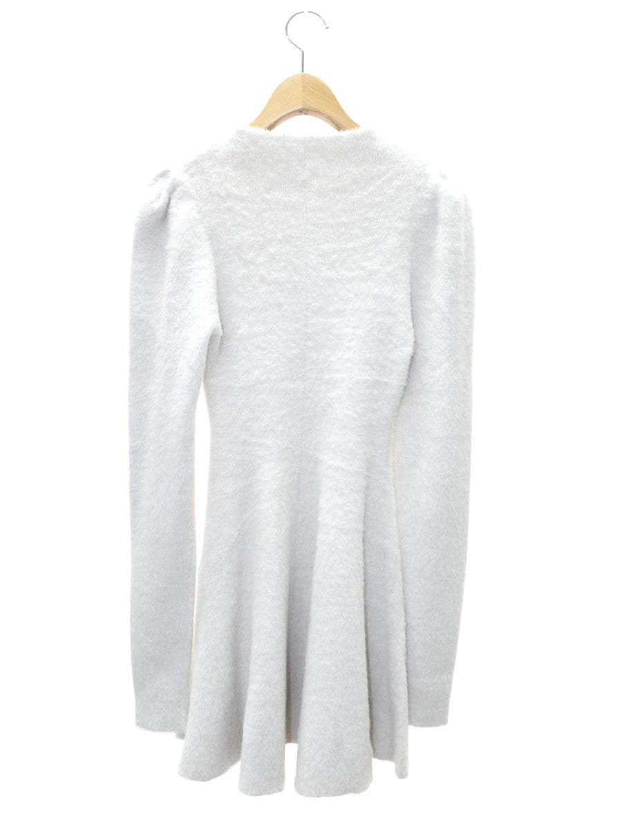 エイミーイストワール ラメシャギーニットミニワンピース 1125631519-0 F アイボリー 25AW ITV12S3KEAGS 【SALE】