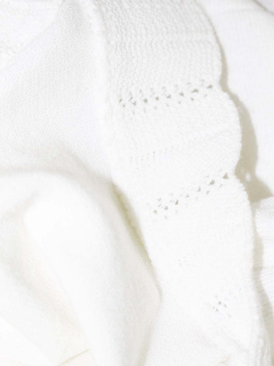 フォクシーブティック Knit Top Ruffle Trim Top 39902 ニット 38 ホワイト ITH7NB97VXVQ