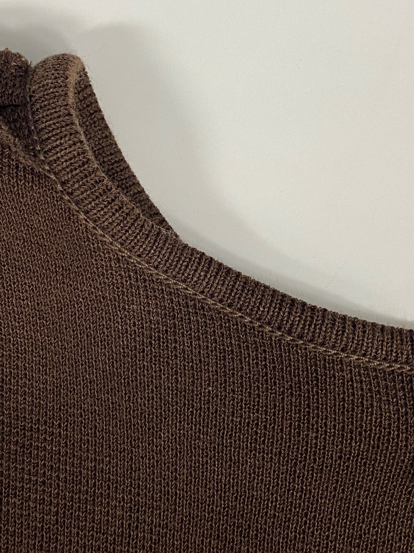 エムズグレイシー Sleeve Ribbon Knit 818516 ニット セーター 40 ブラウン ストレッチ ITMFS6OS8DRM