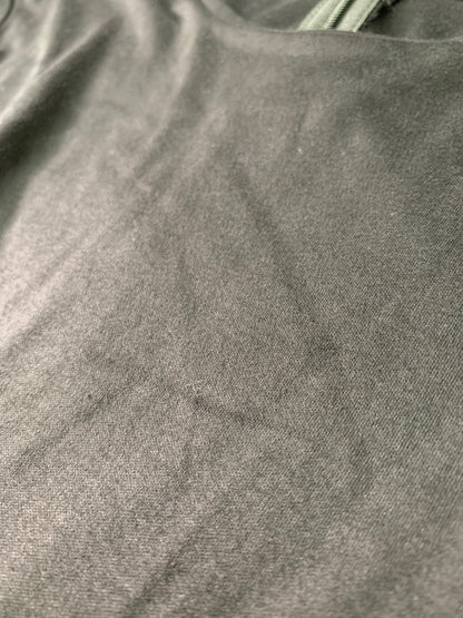 ボーダーズアットバルコニー BD2111T-2K-04 ワンピース 38 ブラック フロントボタン ドレープ ITQ61U58IINW