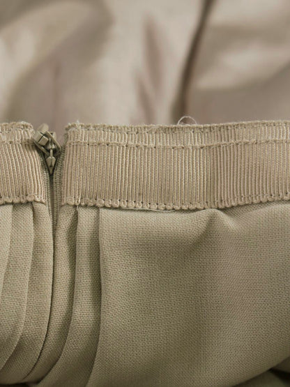 フォクシーブティック Silk Wool Skirt 38575 スカート 38 ベージュ ITHGOJZCZUTM
