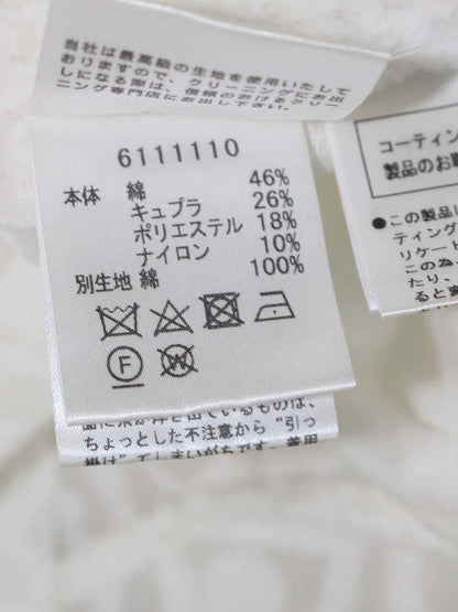 ルネ 6111110 36 ホワイト コーティングパール ブラウス ノースリーブ ITCGUM3DTNEA 【SALE】