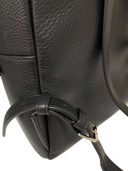 アニエスベー リュックサック ブラック バックパック レザー エンボス ロゴ ITACXH8D1VTC