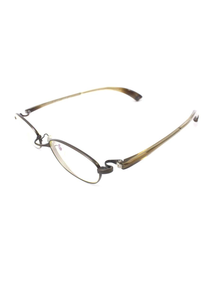 フォーナインズ S-251T メガネ アンティークゴールド/ブラウン エルトンジョンモデル コンビフレーム フルリム オーバル IT26S4YZBSRA