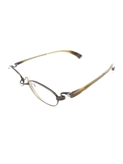 フォーナインズ S-251T メガネ アンティークゴールド/ブラウン エルトンジョンモデル コンビフレーム フルリム オーバル IT26S4YZBSRA