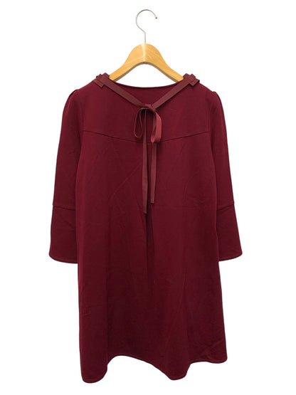 トゥービーシック W5P01-606-39 チュニック 40 ワインレッド ミンク ボンボン ITK21YTLF7Q8